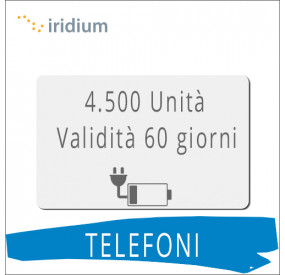 Ricarica telefoni Iridium 4.500 unità