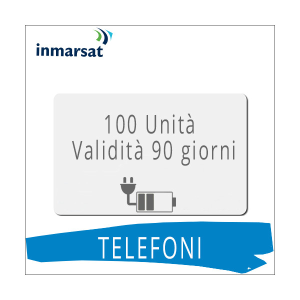 Ricarica telefoni Inmarsat 100 unità Ricarica telefoni Inmarsat 100 unità