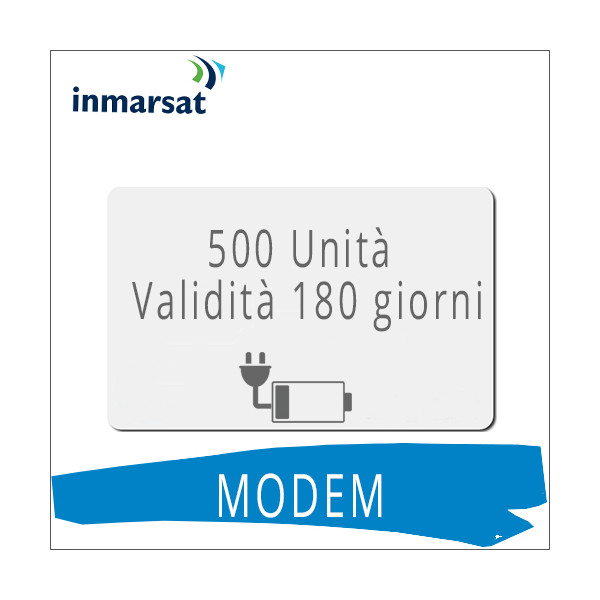 Ricarica modem Inmarsat 500 unità Ricarica modem Inmarsat 500 unità