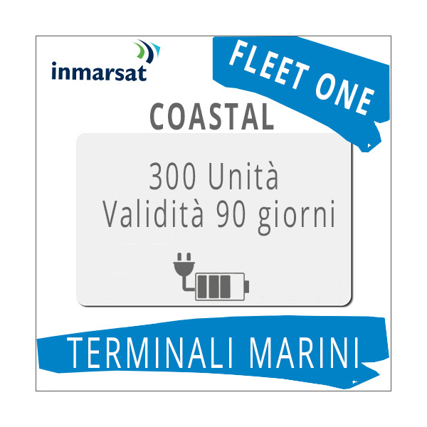 Ricarica Fleet One Coastal Inmarsat 300 unità Ricarica Fleet One Coastal Inmarsat 300 unità