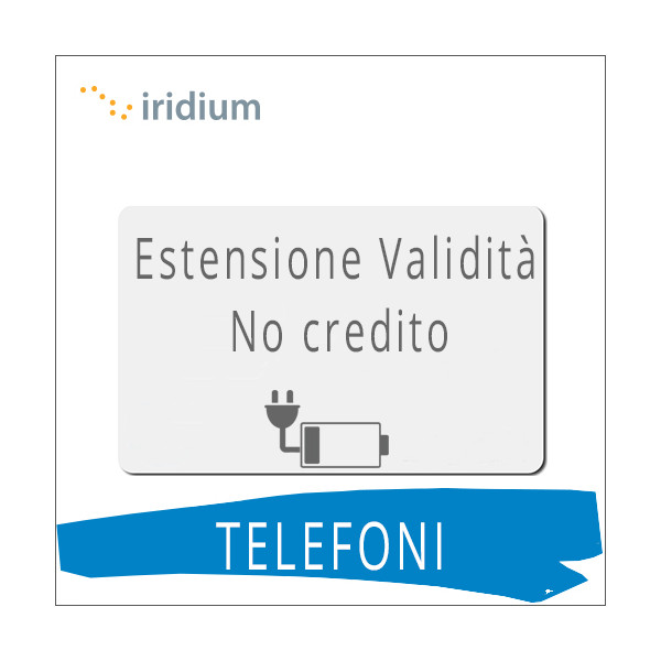 Telefoni IRIDIUM - Estensione Validità SIM Intermatica