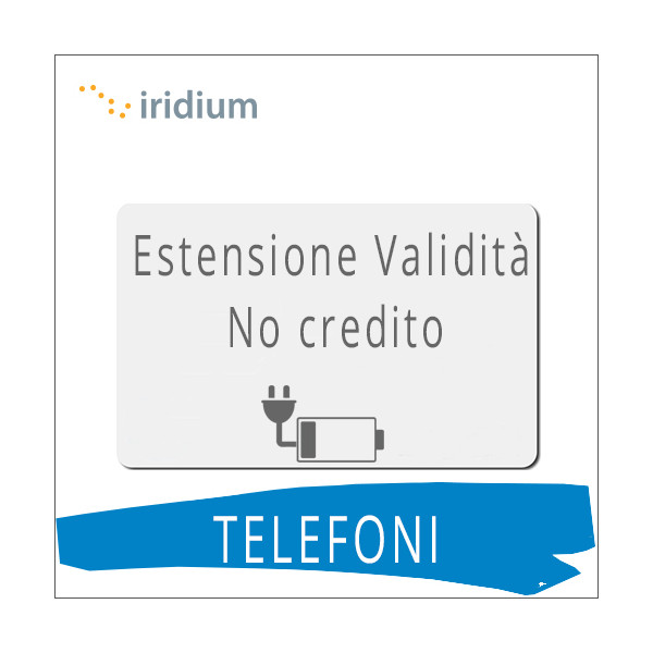 Telefoni IRIDIUM - Estensione Validità SIM Intermatica Telefoni IRIDIUM - Estensione Validità SIM Intermatica