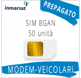INMARSAT SIM CARD BGAN CON 50 UNITA' DI TRAFFICO - PREPAGATO